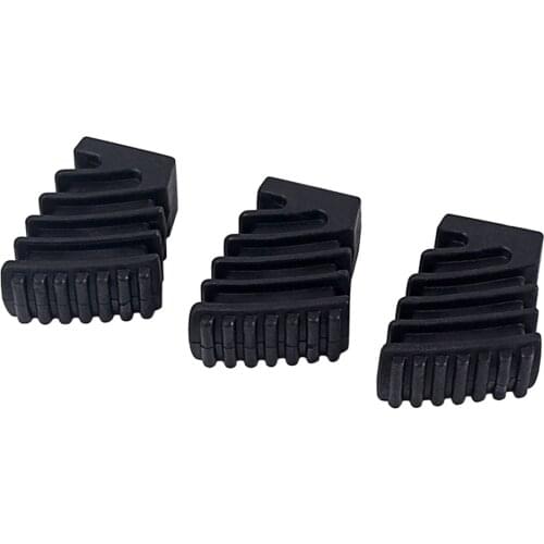 3 Pieces Small Rubber Feet For Drummers Music Bands Performance Accessory, Black