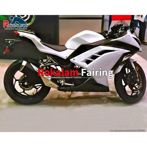 Fairing Set For Kawasaki EX300 Ninja 300R 2013 2014 2015 2016 Black White Motorcycle Bodywork (Injection Molding)