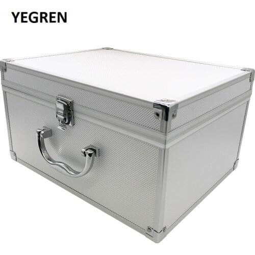 Portable Dental Loupe Aluminium Alloy Suitcase Metal Box with Lock Magnifier Case for Helmet Surgical Loupes LED Headlight