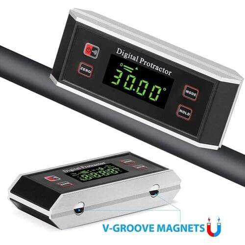 Magnetic Digital Protractor Inclinometer Level Box Waterproof Angle Meter Finder Angle Finder Meter Bevel Box