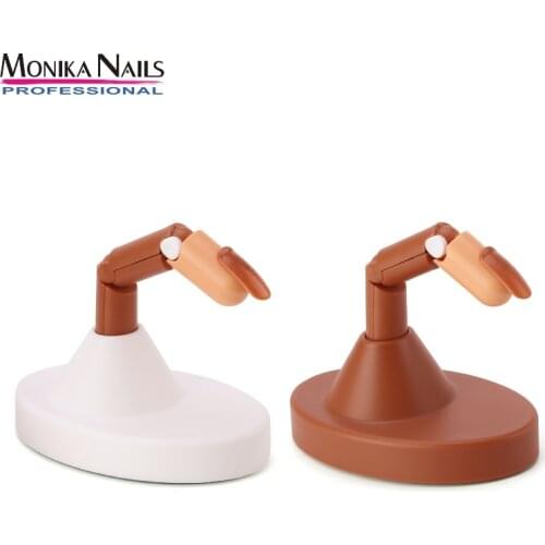 Manicure Joint Exercise Finger Beginner Practice Activity Finger With Brown Base Training Hand Accessories Nail Piece Set