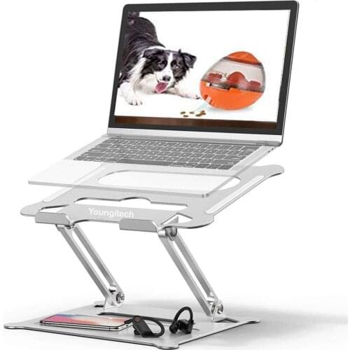 Multi-Ergonomic Height Angle Adjustable Computer Laptop Holder Compatible with MacBook, Air, Pro, Dell XPS, Samsung,Alienware