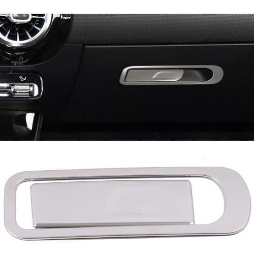 Stainless Steel Interior Glove Box Handles Cover Trim for Mercedes-Benz A Class W177 V177 2019-2021 CLA C118 W118 2020