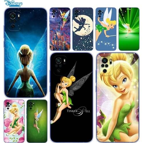 Transparent Cover Disney Tinker Bell For Xioami Redmi Note 10 10S 9T 9S 9 8T 8 7S 7 6 5A 5 4X 4 Pro Max Phone Case