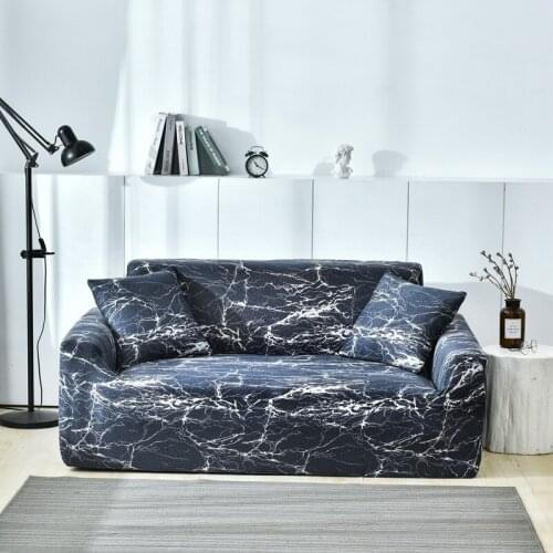 Elastic All-Inclusive Sofa Cover Cushion Cover Universal Bohemian Geometric Style Floral Grey Printed Pattern Sofa Cover