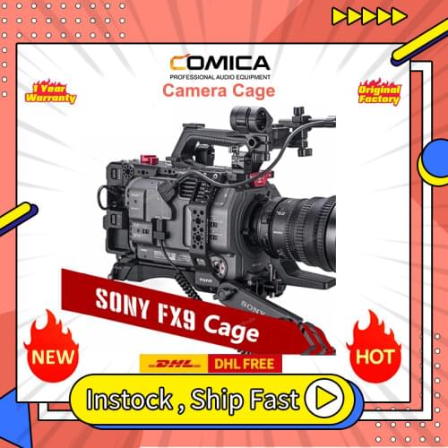 Instock TILTA Camera Cage for SONY PXW-FX9 DSLR Camera full cage PXW FX9 Rig with base plate power ES-T18-V
