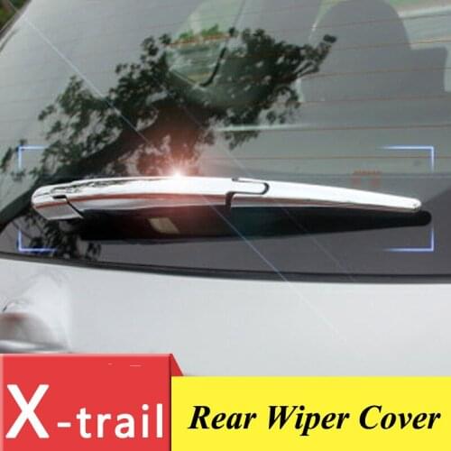 ABS Chrome Rear Wiper Cover Trim for 2014 2015 2016 X-Trail x trail T32 Rogue Rear Window Wiper Cover Car Styling Accessories