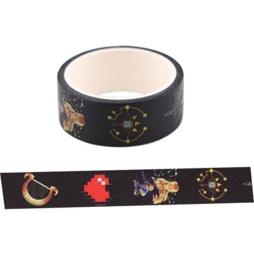 10pcs/lot BH1426 Blinghero 15mmX5m Game Washi Tape DIY Masking Tape Adhesive Tapes Cartoon Decorative Stationery Tapes Decal