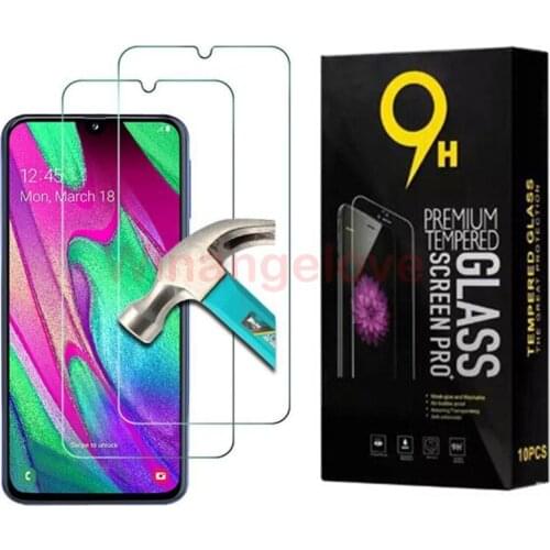 100pcs for Samung A10e A20e A20 Core A40 A40S A60 A70 A80 A90 A9 2019 A9 Pro 2019 Screen Protector 2.5D 9H Tempered Glass