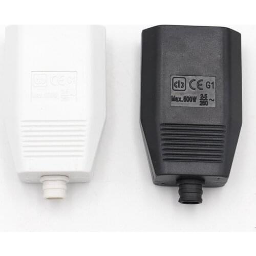 2 Pin 4.0mm Euro Female Plug Socket 250V 2.5A DIY Rewireable Extension Power Cord