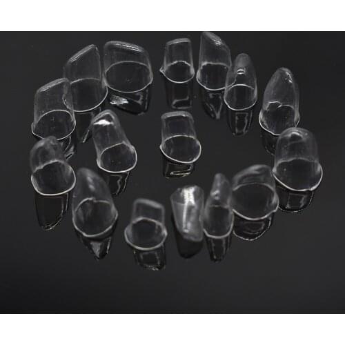 64Pcs Dental Transparent Pre-crown Dental Crown Deciduous Teeth of Adult or Child