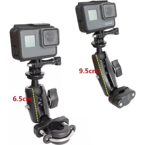 For GoPro 8 Motorcycle Handlebar Holder Yi 4K Rear Mirror for Sony SJCAM EKEN gopro DJI Osmo Action Camera Accessory