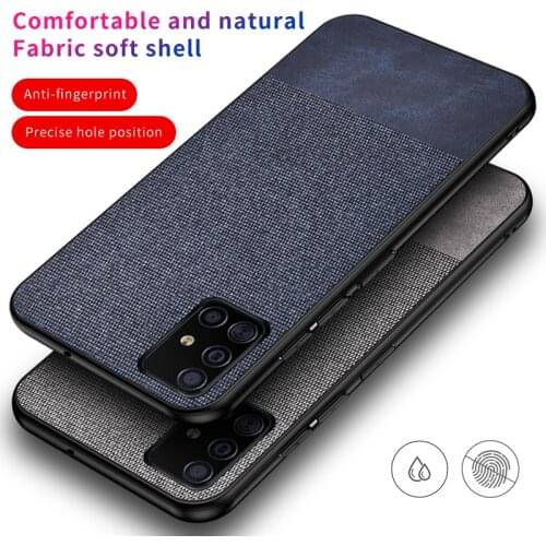 For Samsung Galaxy S20 FE 5G S20 Lite Case Soft TPU edge + Cloth texture protective Back Cover Case for Samsung S20 Fan Edition