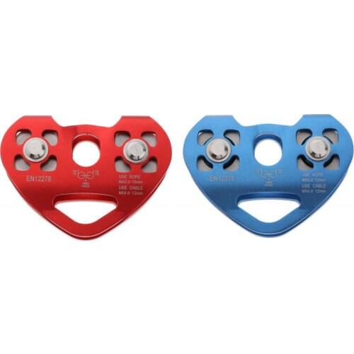 Tandem Speed Dual Pulley 25KN Climbing Mountaineering Buckle Carabiner