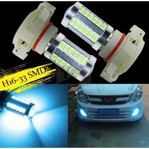 YaaGoo Driving Lamp 33SMD H16 5202 5201 LED Bulb Ice Blue Car Truck Fog Light