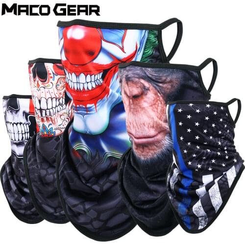 Skull Neck Warmer Gaiter Face Mask Cover Bandana Outdoor Sports Scarf Cycling Running Ski Snowboard Bicycle Balaclava Helmet Cap