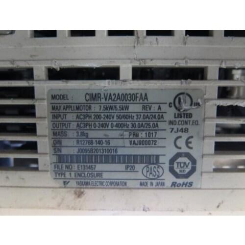 Converter V1000 220V 7.5KW/11KW CIMR-VA2A0023FAA , Used one , 90% appearance new , 3 months warranty , fastly shipping