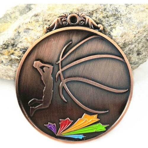 Medal Basketball Metals Ship Gold And Silver Bronze Club Kindergarten Factory Sports Competition 2021