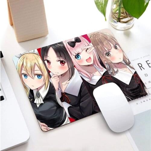 Anime Cute Girl Kaguya Chika Mouse Pad Gaming Accessories Notebook Genshin Impact Keyboard Pad Desktop Non-slip MousePad for LOL