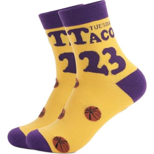 2021 New Basketball TACO TUESDAY James Gift Cotton Socks Fashion Casual Men and Women Socks Top Quality Drop shipping