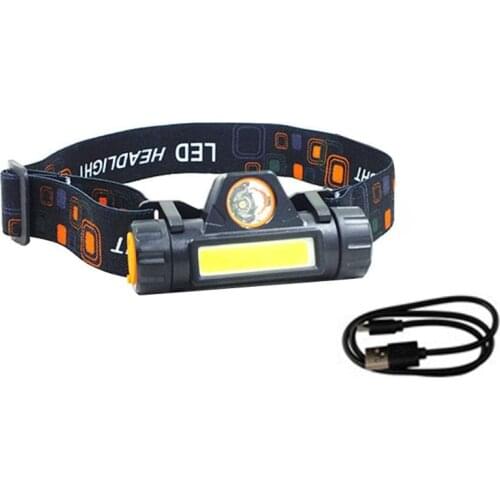 Outdoor XPE+COB LED Headlamp USB Rechargeable Flashlight Mini Headlight Torch Lamp Conversion Kit Hi/Lo Beam Headlight Accessory