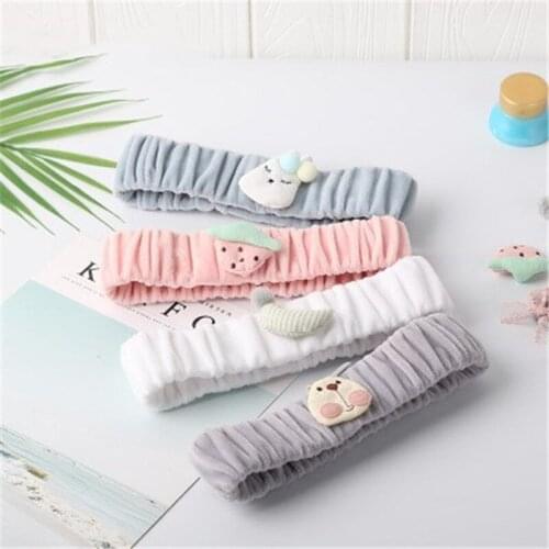 Plush hair band Cute girl stretch hair band wash face Headwear bunny animals Headdress bear Girl Hair Bands Turban Hair Accessor
