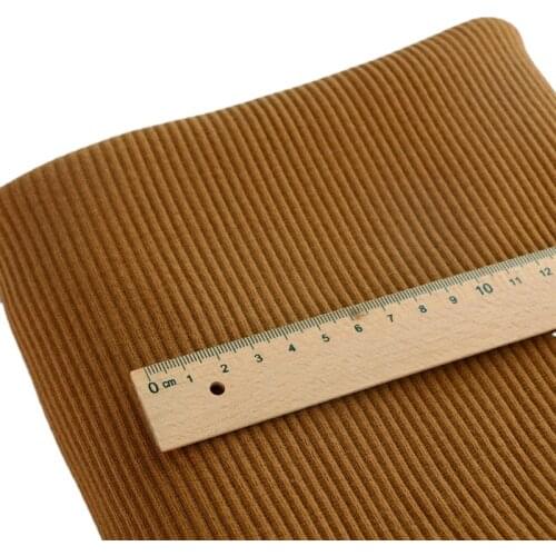 Width 110cm Hot 100% Cotton Stripe Stretch Knit Rib Fabric By the Half Yard For Silm Primer Shirt Dress No Pilling