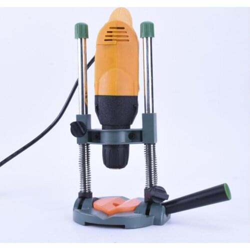 Precision Drill Guide Pipe Drill Holder Stand Drilling Guide with Adjustable Angle and Removeable Handle DIY tool