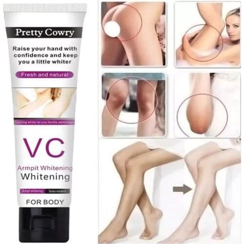 Pretty Cowry VC Cream Underarm Whitening Armpit Elbow Knee Dark Lightening Area
