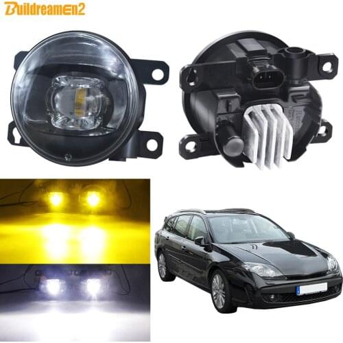 Fog Light Assembly Car Front Bumper LED Lens Fog Lamp DRL 12V For Renault Laguna 3/III Grandtour 2007 2008 2009 2010 2011 2012