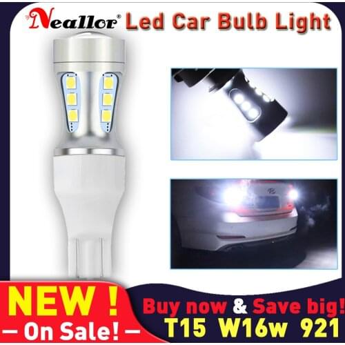 W16w T15 Led Canbus 921 Super Bright 1156 BA15S 7443 Bay15d 1157 P21w Back Up Bulbs On Cars Reverse Lights Diode Lamps For Auto