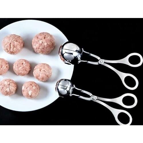 Convenient Meatball Tool Stainless Steel Kitchen Maker Meatball Clip Fish Ball Rice Ball Making Mold Kitchen Accessories 2021