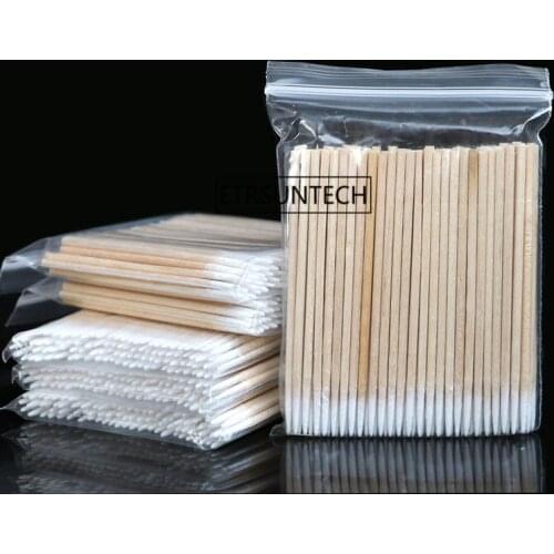 100packs Cotton Buds Swabs 7cm Long Wooden Handle Tattoo Makeup Microblade Cotton Swab Sticks Makeup Cotton Swabs
