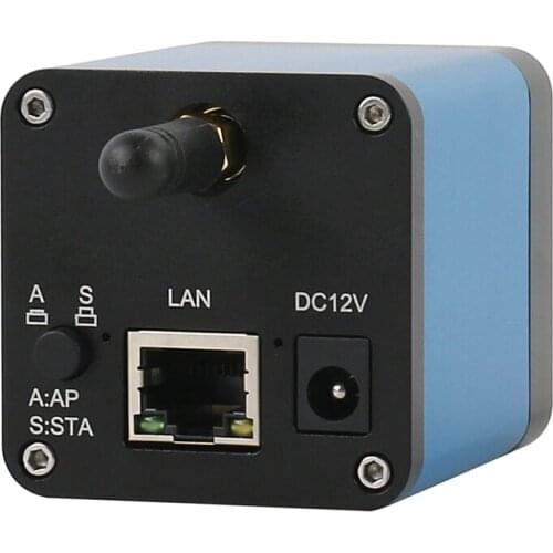 WIFI LAN WLAN AP STA SONY IMX178 1080P 5.0MP Industrial Video Microscope Camera C Mount Network Camera For PCB Soldering