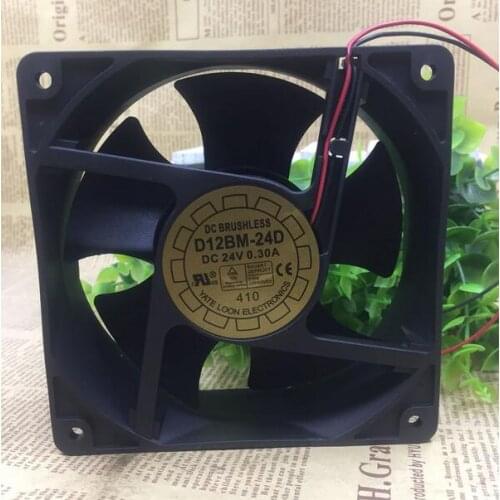 YALN D12BM-12 12025 0.30A 12CM 120*120*25MM 2 wire chassis power supply cooling fan