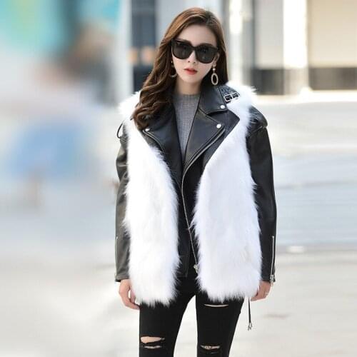 Women 2020 Womens Short Motorcycle Sheepskin Coat Genuine Leather Jacket Real Fur Chaqueta Mujer ZLL YY405