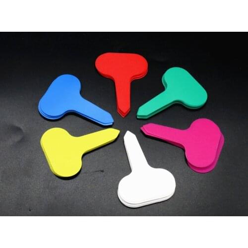 100Pcs/lot T-type Plant Tag Plastic Nursery Garden Plant Label Flower Thick Tag Mark Flower Pot Decor Ornaments Garden Supplies