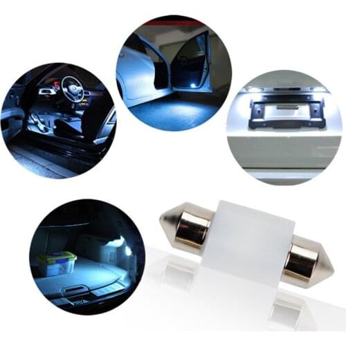 2PCS C5W Car Led Canbus 31 36 39 41 mm 3030-SMD 6000K 200LM Bulbs Auto Door Trunk Lights Festoon Dome Map Reading Light