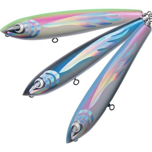 3pcs/24cm 120g 3D Print Artificial Bait Suspending Fishing Pencil lures