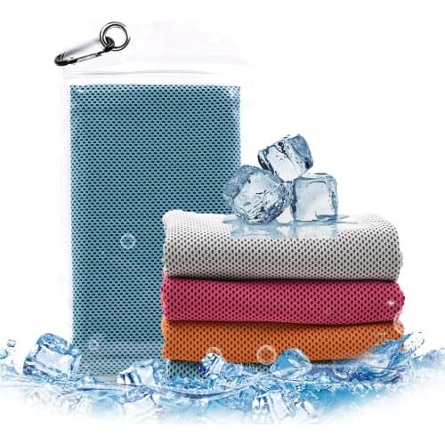 30*100cm Instant cooling Towel super absorbent soft and non-irritating Microfiber Cold towel Suitable for running outdoor work