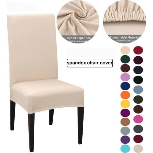 Airldianer Solid Color Chair Cover Spandex Stretch Slipcovers Chair Chair Covers For Kitchen Dining Room Kitchen Wedding Banquet