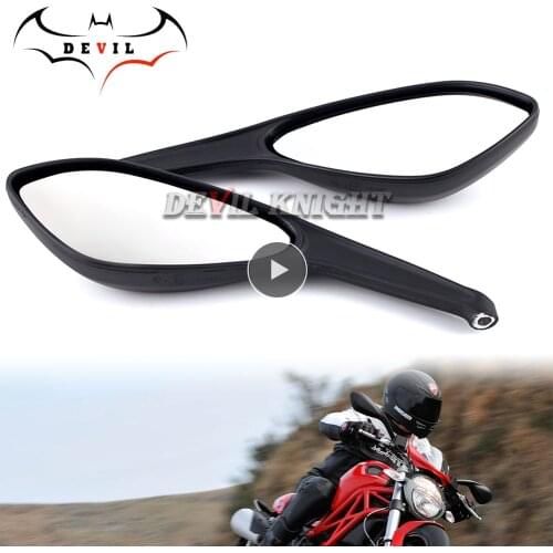 Rear Side Rearview Mirrors For DUCATI MONSTER 696 795 796 1100/S/EVO Motorcycle Accessories Brand New mirror Side Mirrors