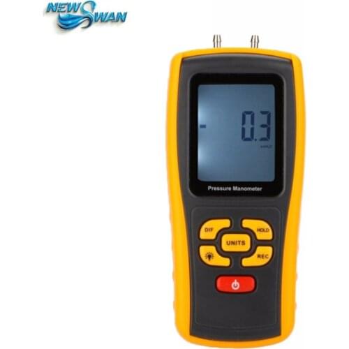 GM520 Temperature Compensation Digital Pressure Manometer Differential Pressure Manometer Measuring Range 35kPa