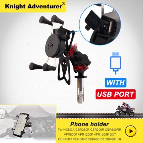 NEW Phone Holder Motorcycle Navigation Mount Bracket Grip For HONDA CBR 250R/CBR 300R/CBR 400R/CBR 500R/CBR 600RR