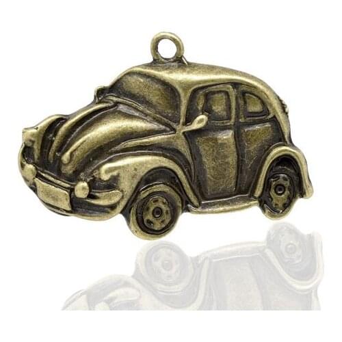 DoreenBeads Retail Antique Bronze Car Charm Pendants 38x27mm,sold per pack of 10