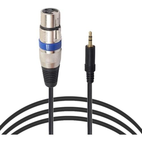 XLR 3pin Female to 3.5mm Male TRS Male Audio Converter Cable Audio Adapter Microphone Cables Cord Wire Line