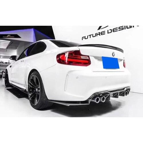 Suit For Bmw F87 M2 / M2c Thunder Version Refitted Surround Carbon Fiber Front Side Skirt, Rear Lip Tail