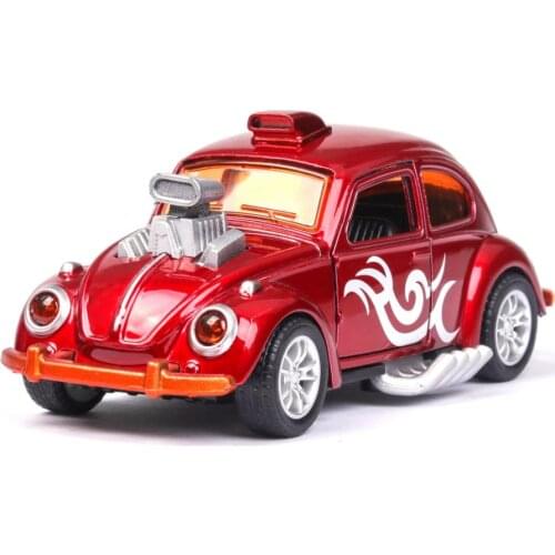 Hot 1:36 scale Archaic beetles Modified vehicle wheel diecast car metal model pull back toys collection