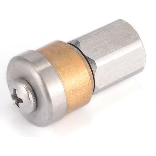 Mayitr 3 Jet 1/8" F Rotary Cleaning Nozzle High Pressure Sewer Pipe Dust Removal Jetter Washing Sprayer Nozzles