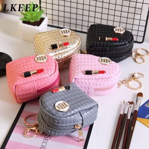 Cartoon Women Girls Mini Coin Bag Lipstick Coin Purse Keys Card Holder Wallet Money Bags Earphone Package Kids Gifts